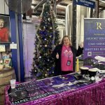 Shelly at business fare promoting her company
